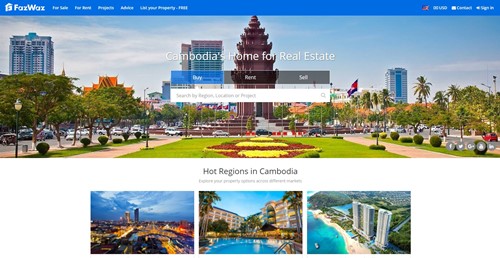 FazWaz Cambodia Homepage