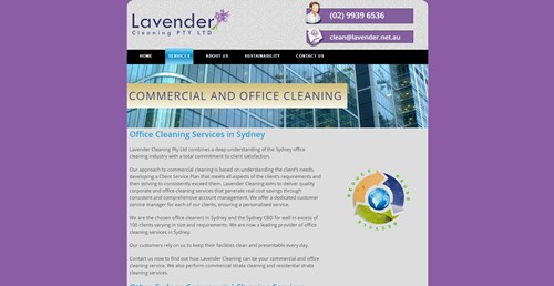 Lavender Cleaning Commercial Cleaning