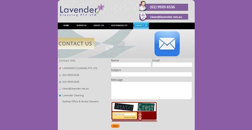 Lavender Cleaning Contact Us