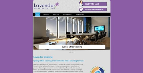 Lavender Cleaning Homepage