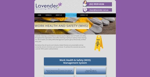 Lavender Cleaning Work Health and Safety